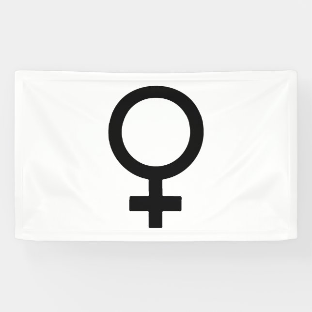 Female Gender Symbol Banner (Horizontal)