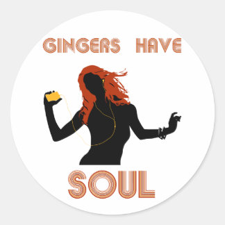 Female Gingers have Soul Classic Round Sticker