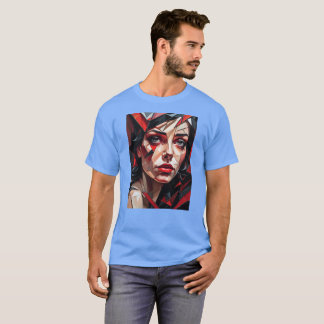 Female glass abstract face T-Shirt