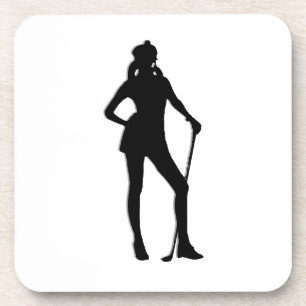 Female Golfer Sport Coaster