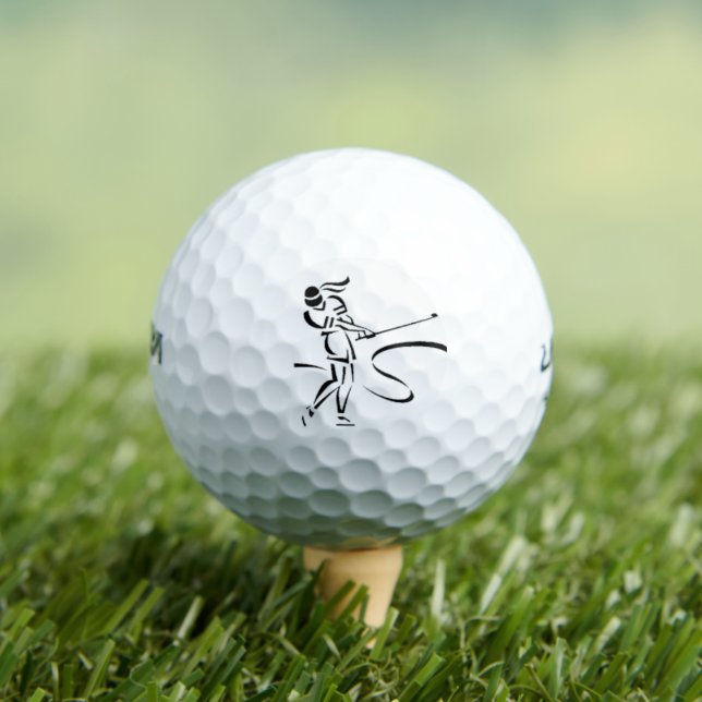 **FEMALE GOLFER'S** GOLF BALLS (Insitu Tee)