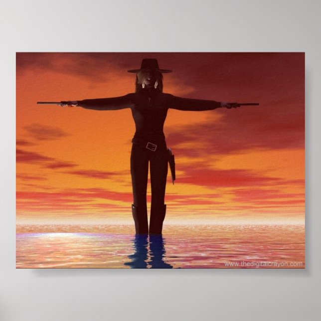 Female Gunslinger Poster (Front)