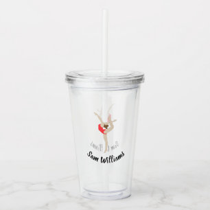 Female Gymnast Acrylic Tumbler