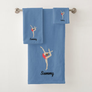 Female Gymnast Bath Towel Set