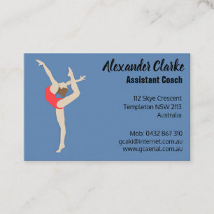 Female Gymnast Business Card