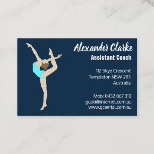 Female Gymnast Business Card