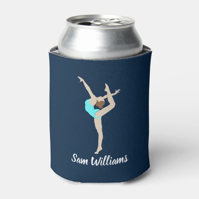 Female Gymnast Can Cooler (Can Front)