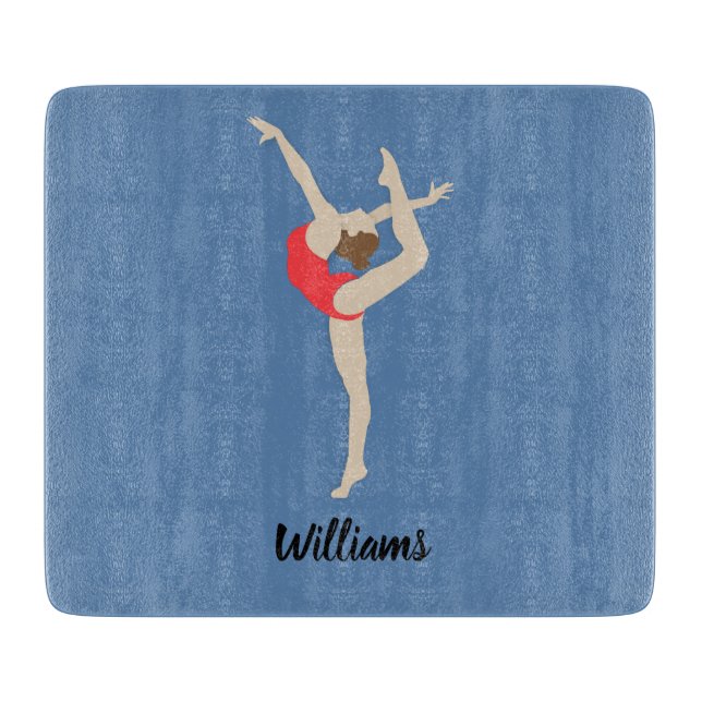 Female Gymnast Cutting Board (Front)