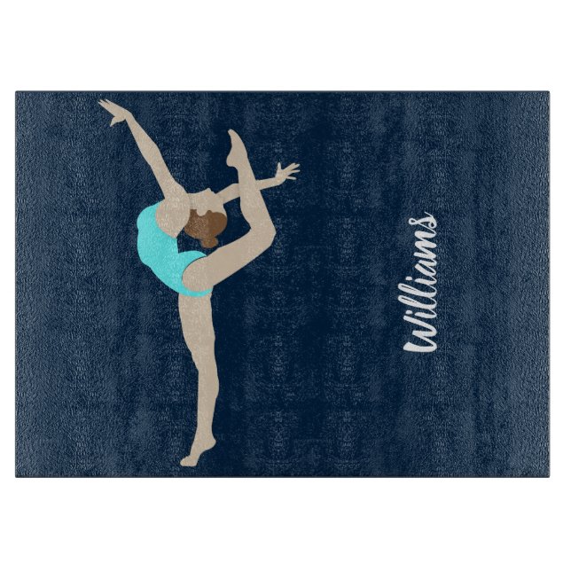 Female Gymnast Cutting Board (Front)