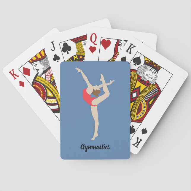 Female Gymnast Playing Cards (Back)
