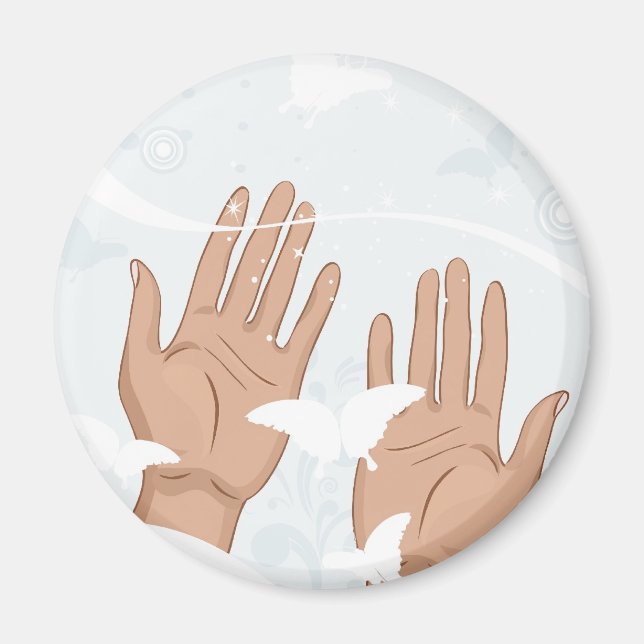 female hands magnet (Front)