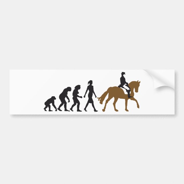 female horse rider bumper sticker (Front)