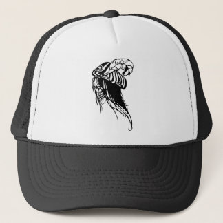 Female Human Skull Trucker Hat