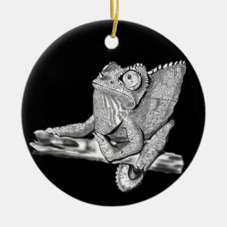 Female Jackson’s Chameleon Ceramic Tree Decoration