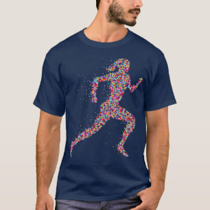 Female Jogger Runner Sport Fitness Jogging T-Shirt