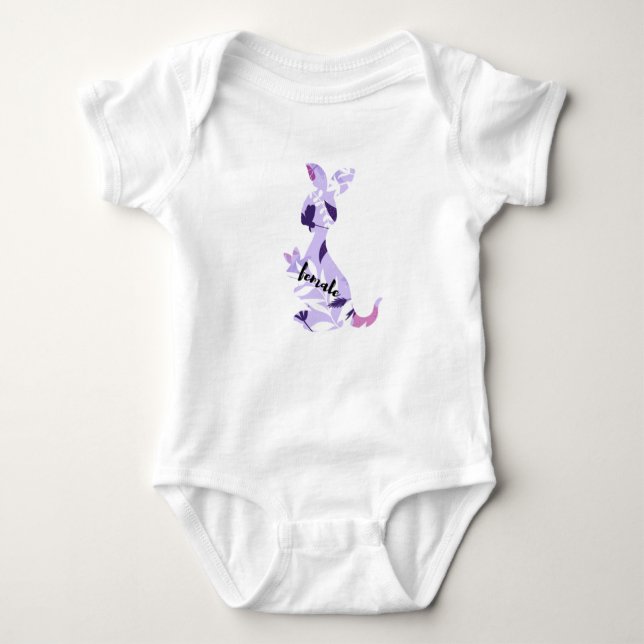 female kangaroo baby bodysuit (Front)