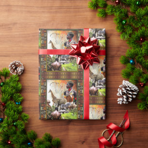 Female King • Afrocentric  Wrapping Paper