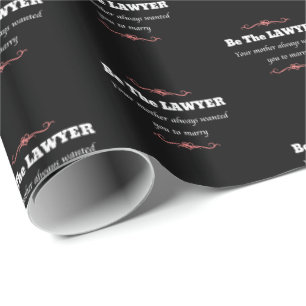 Female Lawyer Graduate - Law School Graduation Wrapping Paper