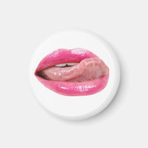 Female lips magnet
