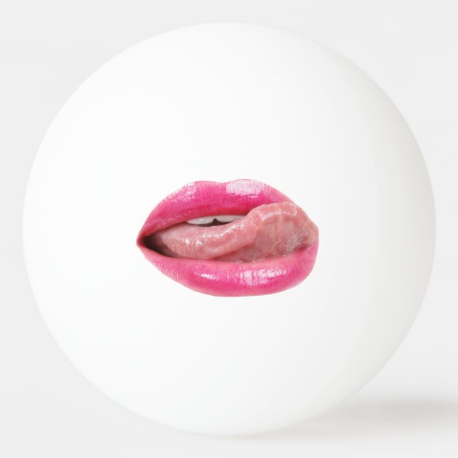 Female lips ping pong ball (Front)