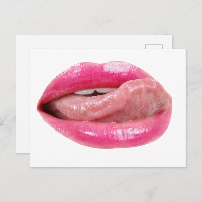 Female lips postcard (Front/Back)