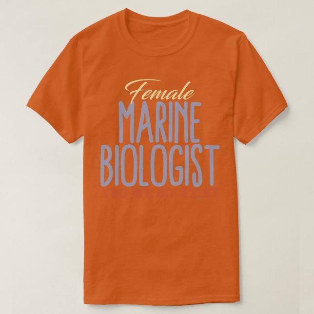 Female Marine Biologist T-Shirt (Design Front)