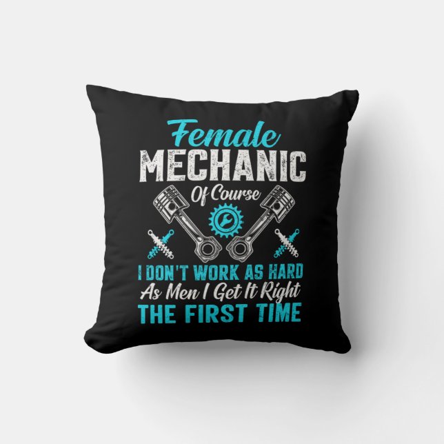 Female Mechanic Cushion (Front)