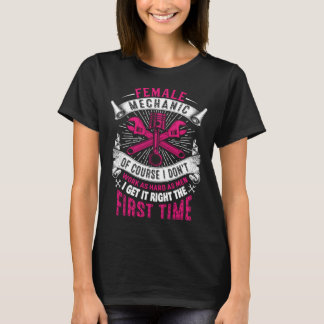 Female Mechanic Girl Car Repair Funny T-Shirt