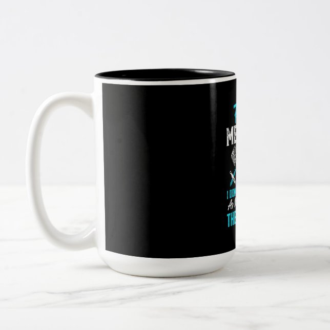 Female Mechanic Two-Tone Coffee Mug (Left)
