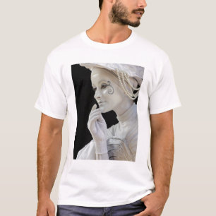 Female mime performing on street corner T-Shirt