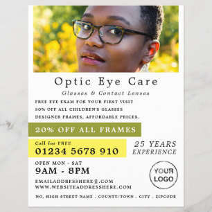 Female Model, Optician, Technical Practitioner  Flyer
