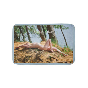 Female Model Sunbathing Thunder_Cove  Bath Mat