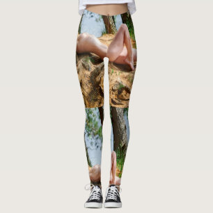 Female Model Sunbathing Thunder_Cove Leggings