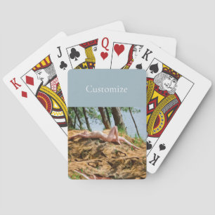 Female Model Sunbathing Thunder_Cove Playing Cards