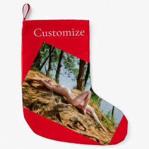 Female Model Sunbathing Thunder_Cove Small Christmas Stocking