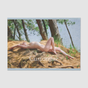 Female Model Sunbathing Thunder_Cove  Tissue Paper