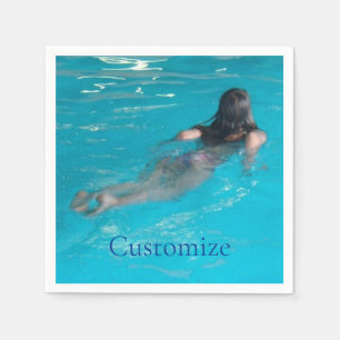 Female Model Swimming Thunder_Cove Napkin