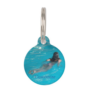 Female Model Swimming Thunder_Cove Pet Tag
