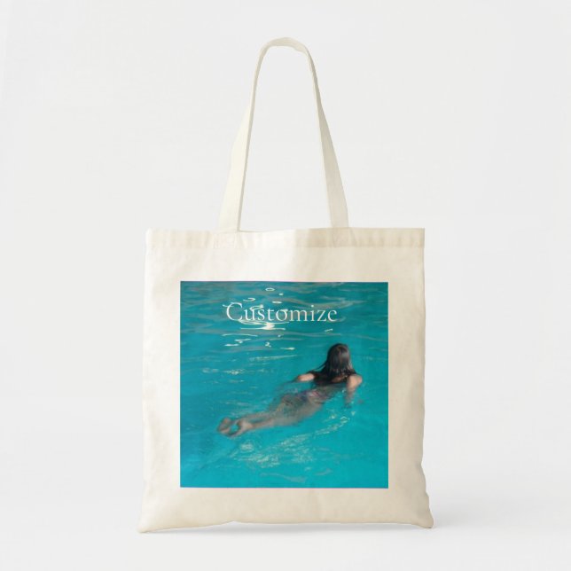 Female Model Swimming Thunder_Cove Tote Bag (Front)