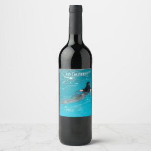 Female Model Swimming Thunder_Cove Wine Label