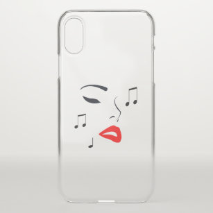 Female Music Face iPhone X Case
