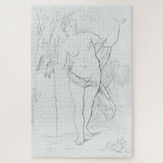 Female N in the Style of Johann Daniel Preissler Jigsaw Puzzle