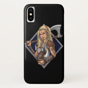 Female Norse Viking Warrior Case-Mate iPhone Case