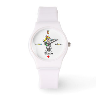 Female Nurse w/ Big Spoon & Medicine Watch