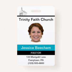 Female Pastor Custom ID Badge