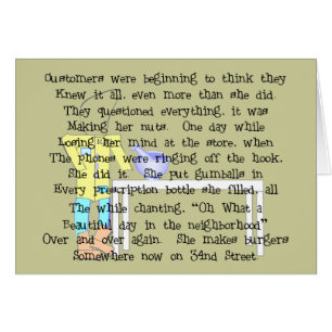 Female Pharmacist Story ARt Gifts--Hilarious