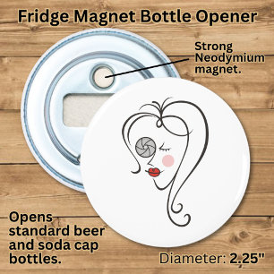 Female Photographer Bottle Opener