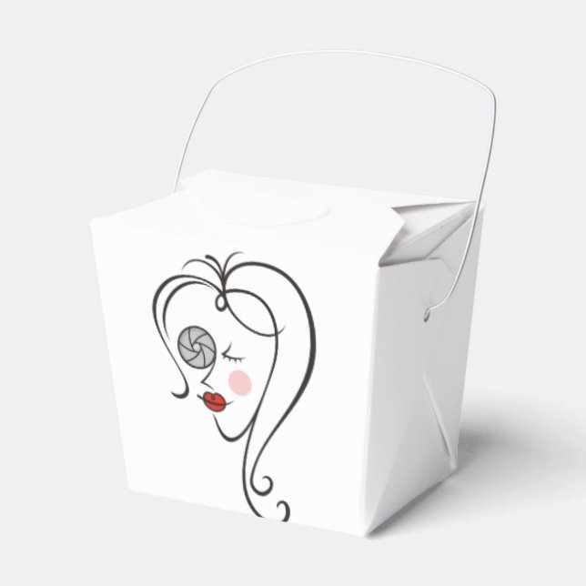 Female Photographer Favour Box (Front Side)