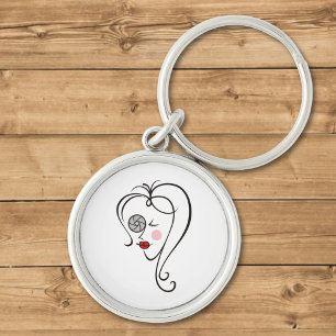 Female Photographer Key Ring