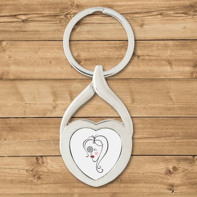Female Photographer Key Ring (Creator Uploaded)